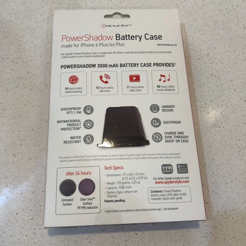 Spyden powershadow battery iphone 6 6 plus case